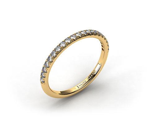 Yellow gold engagement rings thin band