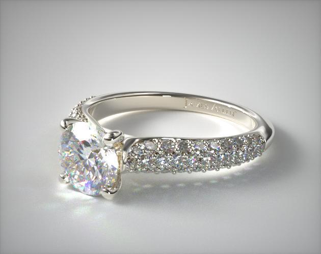 Ct White Gold Pave Set Diamond Eternity Ring Ct White Gold Pave Set Diamond Eternity Ring