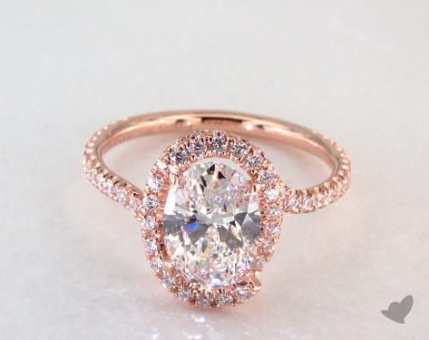 Rose gold engagement rings designer