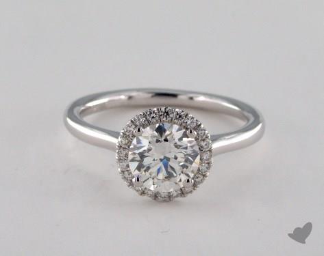 Engagement rings thin band halo